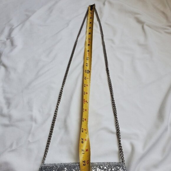 Furla Metropolis Mini Crossbody Bag Silver Glitter - Picture 8 of 11